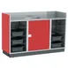 Lakeside 4618 Mobile Bussing Station, 70"W, Stainless Steel, Plastic Laminate Finish, 5" Swivel Wheels 4 image