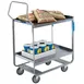 Lakeside 4743 38" Handler™ Stainless Steel 2-Shelf Heavy Duty Utility Cart w/ 700 lb Capacity 1 image