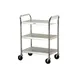 Lakeside 479 27" Stainless Steel 3-Shelf Utility Cart w/ 500 lb Capacity 3 image