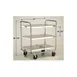 Lakeside 493 Stainless Steel 3 Shelf Tubular Utility Cart - 36" x 23" x 40-1/8" 3 image