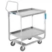 Lakeside 4943 39" Handler™ 2-Shelf Stainless Steel Tough Transport Utility Cart  1 image