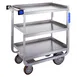 Lakeside 511 Stainless Steel 3 Shelf Utility Cart - 700 lb. Capacity 1 image