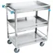 Lakeside 526 31" 3-Shelf Stainless Steel Medium Duty Guard Rail Utility Cart 1 image
