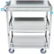 Lakeside 526 31" 3-Shelf Stainless Steel Medium Duty Guard Rail Utility Cart 3 image