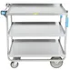 Lakeside 544 NSF Stainless Steel 3 Shelf Utility Cart - 700 lb. Capacity 3 image
