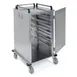 Lakeside 5510 Stainless Steel 6 Tray Enclosed Meal Delivery Cart w/ 1 Door, 1 Compartment 1 image