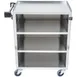 Lakeside 615 27" Stainless Steel 4 Shelf Bussing Cart w/ Enclosed Back & Sides 6 image