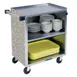 Lakeside 622 30" Stainless Steel 3 Shelf Bus Cart w/ Enclosed Back & Sides 3 image