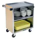 Lakeside 622 30" Stainless Steel 3 Shelf Bus Cart w/ Enclosed Back & Sides 4 image