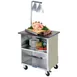 Lakeside 626 28" Stainless Steel 3 Shelf Bus Cart w/ Enclosed Base (3) Sides 1 image