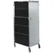 Lakeside 645 Stainless Steel 16 Tray Compact Dual Door Meal Delivery Cart w/ Vinyl Laminate Panels 1 image