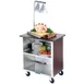Lakeside 646 36" 3 Shelves Stainless Steel Enclosed Bus Cart - 500 lbs. Capacity 1 image