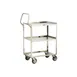 Lakeside 6610 31" 2 Shelves Stainless Steel Ergo-One® Light Duty Utility Cart 3 image