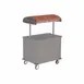 Lakeside 662 Stainless Steel Vending Kiosk w/ Overhead Shelf with (4) Plastic Bins 1 image