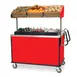 Lakeside 668 Solid Stainless Steel Breakfast / Snack Cart w/ Overhead Shelf & Ice Bin 3 image