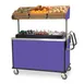 Lakeside 668 Solid Stainless Steel Breakfast / Snack Cart w/ Overhead Shelf & Ice Bin 5 image