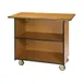 Lakeside 67100 Enclosed Breakout Dining Station with 1 Fixed Shelf, Laminate Finish 1 image
