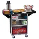Lakeside 672 Stainless Steel Mobile Drop-Leaf Beverage Service Cart - 21" x 33 1/8" x 38 5/16" 1 image