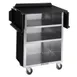 Lakeside 672 Stainless Steel Mobile Drop-Leaf Beverage Service Cart - 21" x 33 1/8" x 38 5/16" 3 image