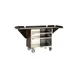 Lakeside 675 Stainless Steel Drop-Leaf Beverage Service Cart w/ 3 Shelves - 24" x 44 5/16" x 38 5/16" 1 image