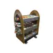Lakeside 683 3-Shelf Display Merchandising Cart w/ Stainless Steel Adapter Bars 3 image