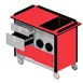 Lakeside 690-10 Food Cart w/ Drawers, Stainless Steel Storage Compartment with Sliding Doors 5 image