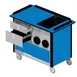 Lakeside 690-10 Food Cart w/ Drawers, Stainless Steel Storage Compartment with Sliding Doors 6 image