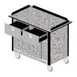 Lakeside 690-40 Food Cart w/ Drawers, Expanded Stainless Steel Storage Compartment 4 image