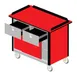 Lakeside 690-40 Food Cart w/ Drawers, Expanded Stainless Steel Storage Compartment 6 image