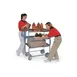 Lakeside 7015 35" 3 Shelves Stainless Steel Ergo-One Heavy Duty Utility Cart 1 image