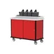 Lakeside 70410 Condi-Express Mobile Condiment Cart w/ 4 Pumps, 2 Cup Dispensers 1 image
