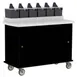 Lakeside 70420 Condi-Express Mobile Condiment Cart w/ 6 Pump Dispensers, 31" Counter Height 4 image