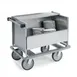 Lakeside 705 Store 'N' Carry 1-Shelf Stainless Steel Dish Dolly, 30-39" Height, Silver, 66-100 Plate Capacity 1 image