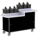 Lakeside 70550 Condi-Express Mobile Condiment Cart w/ 6 Pumps, 36-1/2" & 31" Dual Counter Height 3 image