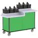 Lakeside 70550 Condi-Express Mobile Condiment Cart w/ 6 Pumps, 36-1/2" & 31" Dual Counter Height 4 image