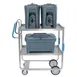 Lakeside 7120 41" Stainless Steel 2-Shelf Ergo-One® Utility Cart w/ Shelf Size 21" x 33" 1 image