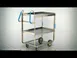 Lakeside 7120 41" Stainless Steel 2-Shelf Ergo-One® Utility Cart w/ Shelf Size 21" x 33" 4 image