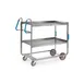 Lakeside 7140 50" Stainless Steel 2-Shelf Ergo-One® Utility Cart w/ Shelf Size 24" x 42" 1 image