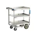 Lakeside 722 Stainless Steel 3 Shelf Utility Cart w/ Shelf Size 27" x 18" - 700 lb. Capacity 1 image