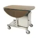 Lakeside 74420S Classic Series Room Service Table, Oval, Bi-Fold, 43"W x 36"D x 31"H 1 image