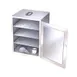 Lakeside 75112 Stainless Steel 3-Shelf Food Carrier Box for Room Service Tables 1 image