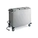 Lakeside 7512 Mobile Enclosed 3-Stack Dish Dispenser w/ 10.25" Dia. Dish Size, Convection Heated 1 image