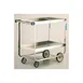 Lakeside 757 Heavy Duty Deep 2-Shelf Utility Cart w/ Shelf Size 21" x 49" - 54" x 22 1/4" x 37 1/4" 3 image