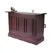 Lakeside 76214 Bernina 50 lb. Ice Bin (2) 7-Bottle Speed Rail-72" Portable Bar 1 image