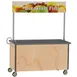 Lakeside 764 Stainless Steel Vending Kiosk / Breakfast / Snack Cart w/ Black Laminate Flat Top 1 image