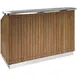 Lakeside 76512 Chalet 50 lb. Ice Bin (2) 7-Bottle Speed Rail-96" Portable Bar 1 image