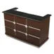 Lakeside 76710 Bristol 50 lb. Ice Bin (2) 7-Bottle Speed Rail-60" Portable Bar 1 image