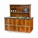 Lakeside 79857 60" Bristol Portable Back Bar with Black Laminate Lower Interior 1 image