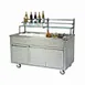 Lakeside 79865 96" Wilson Portable Back Bar with Stainless Steel Interior and Exterior 1 image