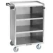 Lakeside 815 28" Metal Bus Utility Transport Cart w/ (4) Shelf, Stainless Steel  1 image